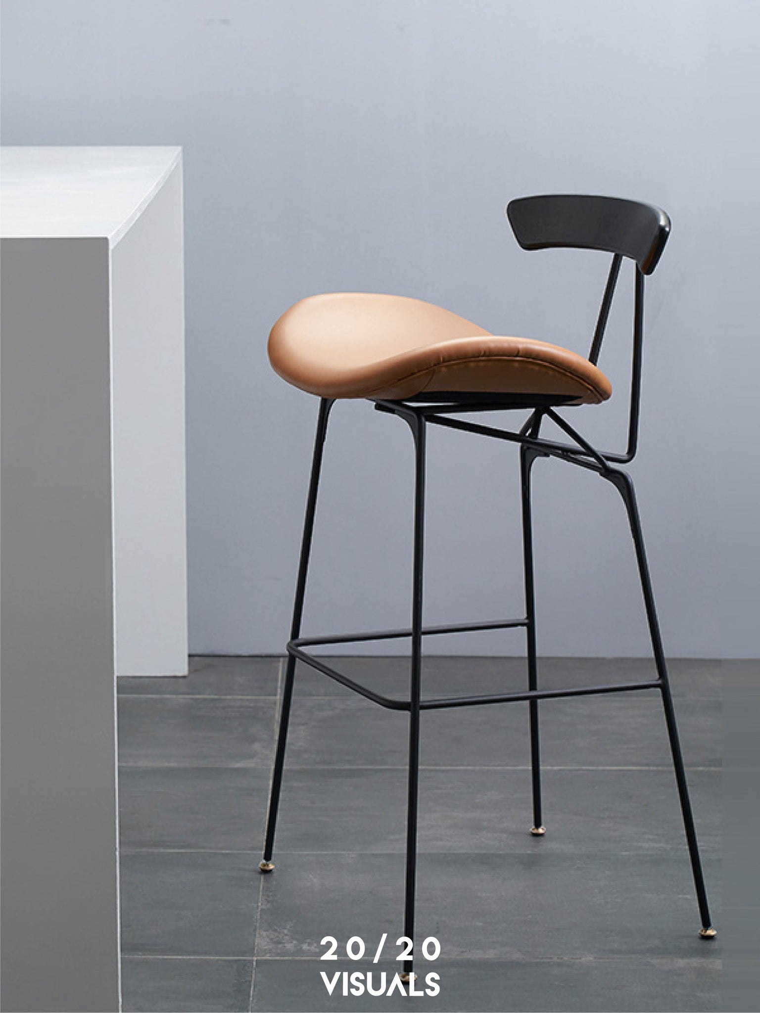 Wood Accent Loft Stool
