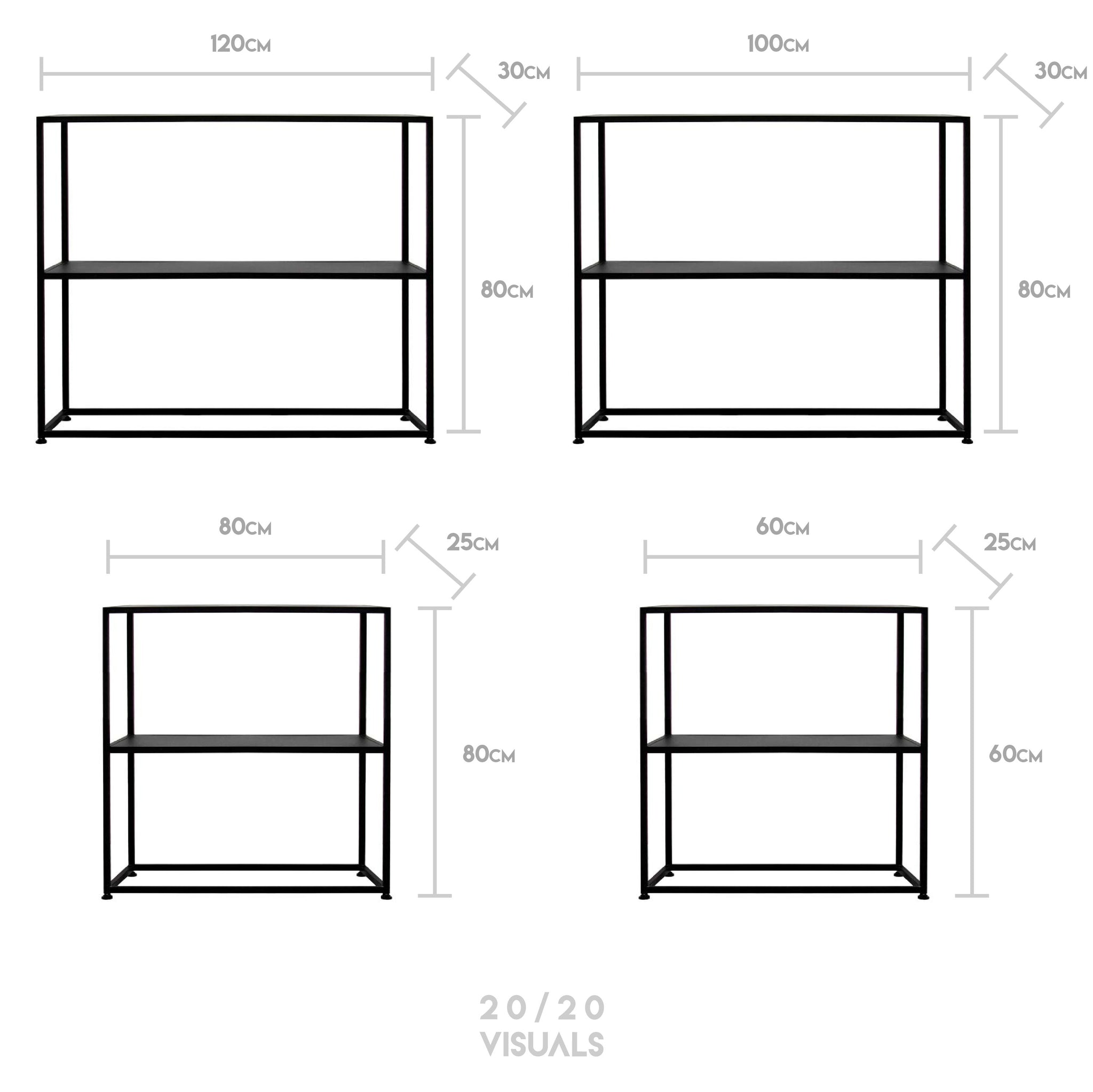 Double Shelf Console Table