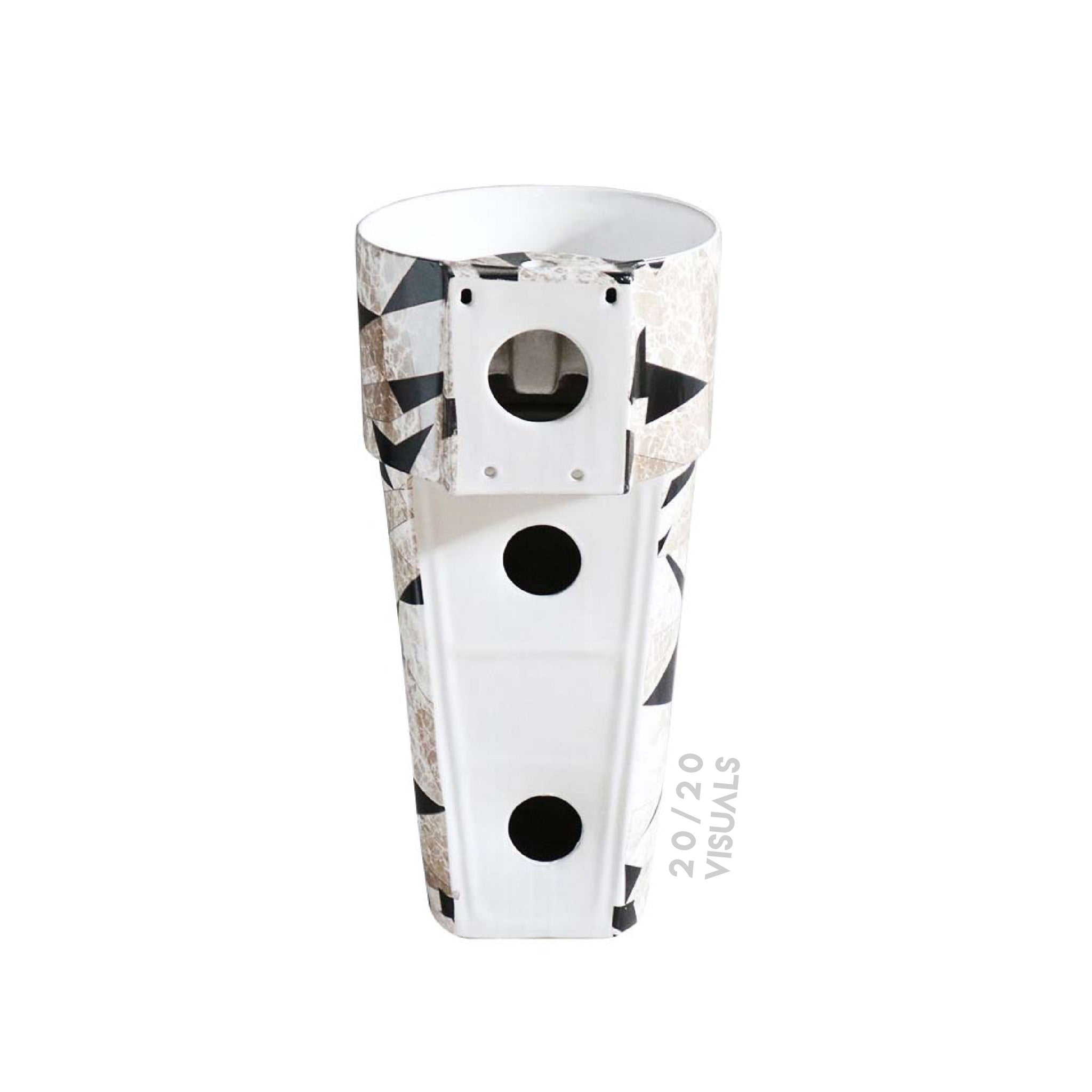 Graphic Print Pedestal Sink