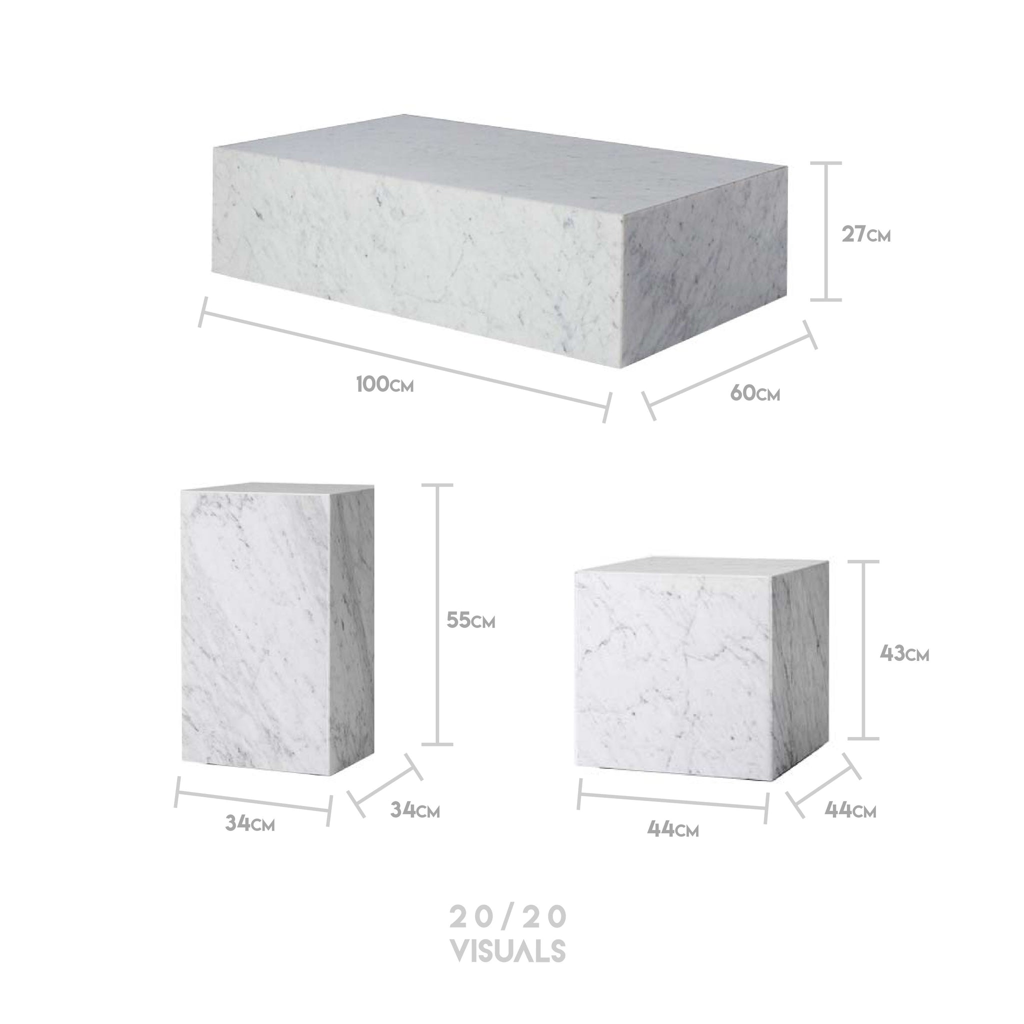 Marble Block Table