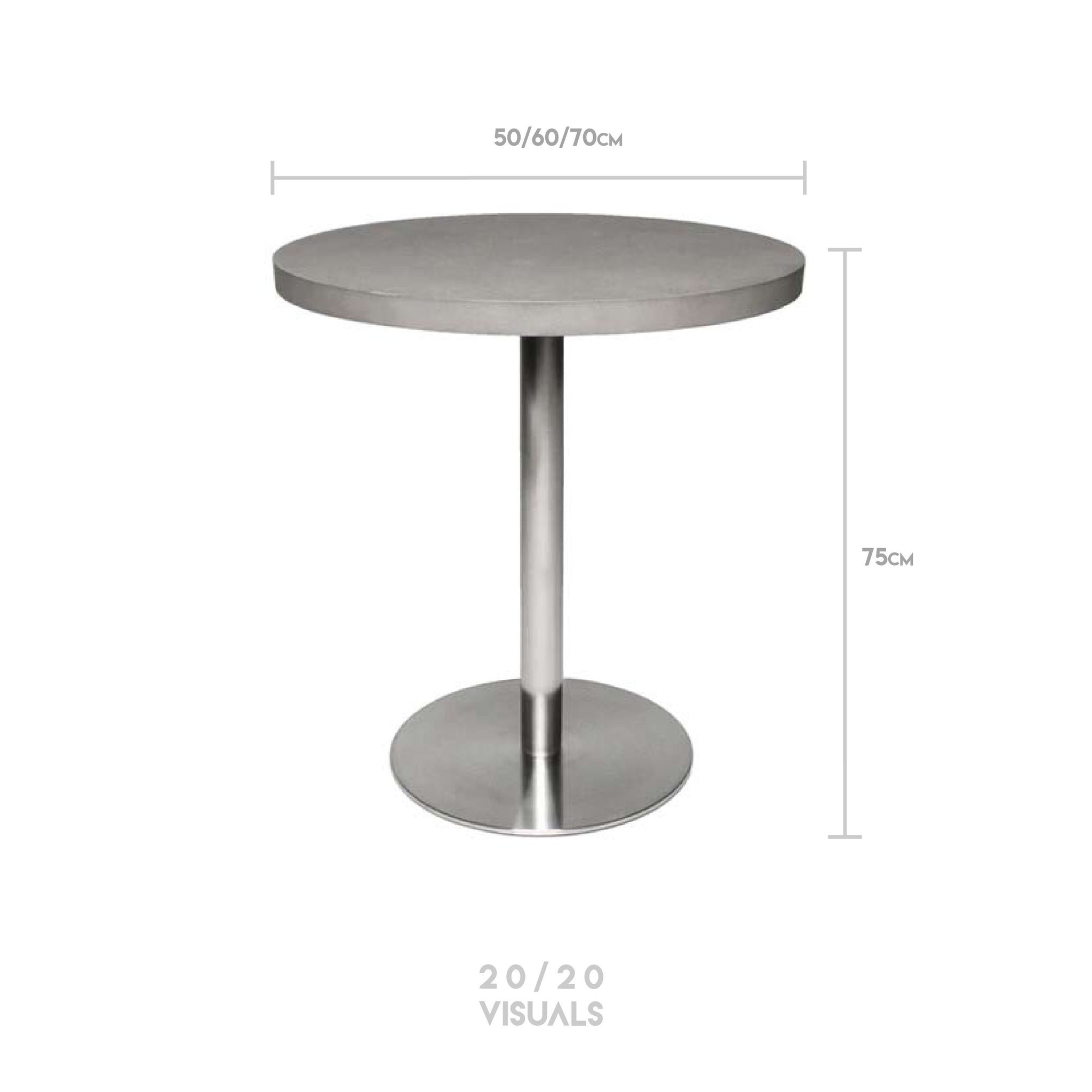 Cement-top Cafe Table