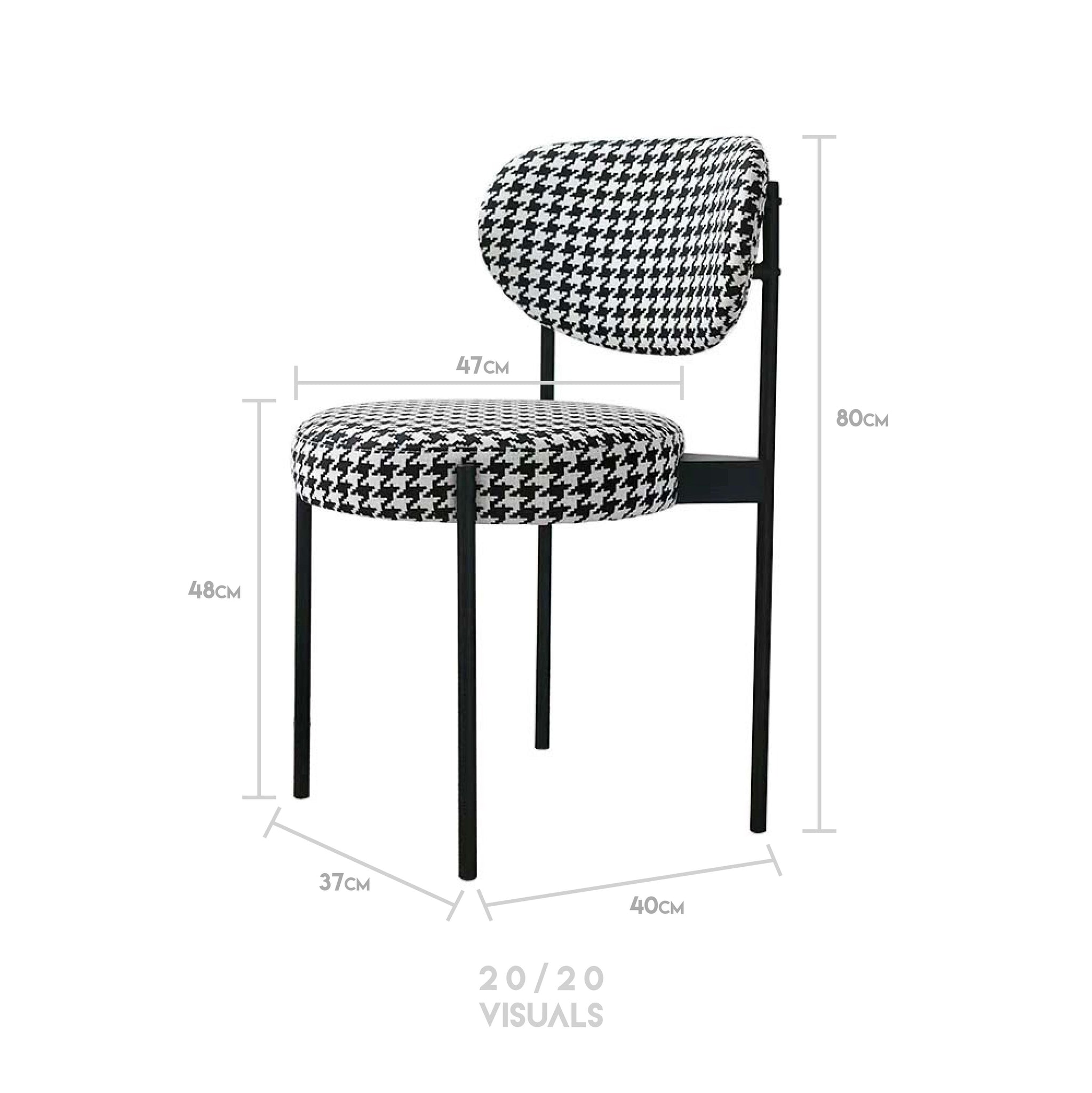 Houndstooth Dining Chair