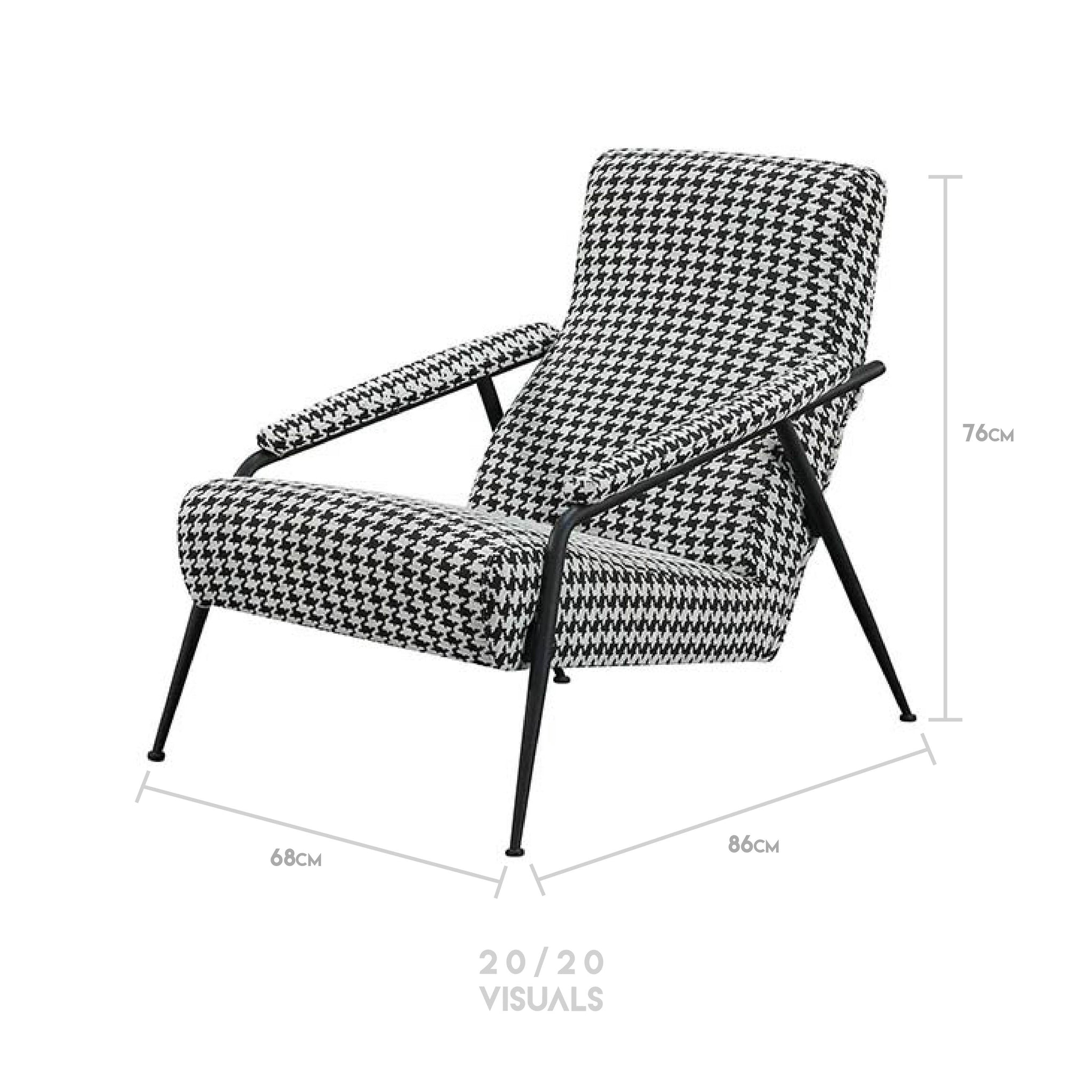 Houndstooth Lounge Chair