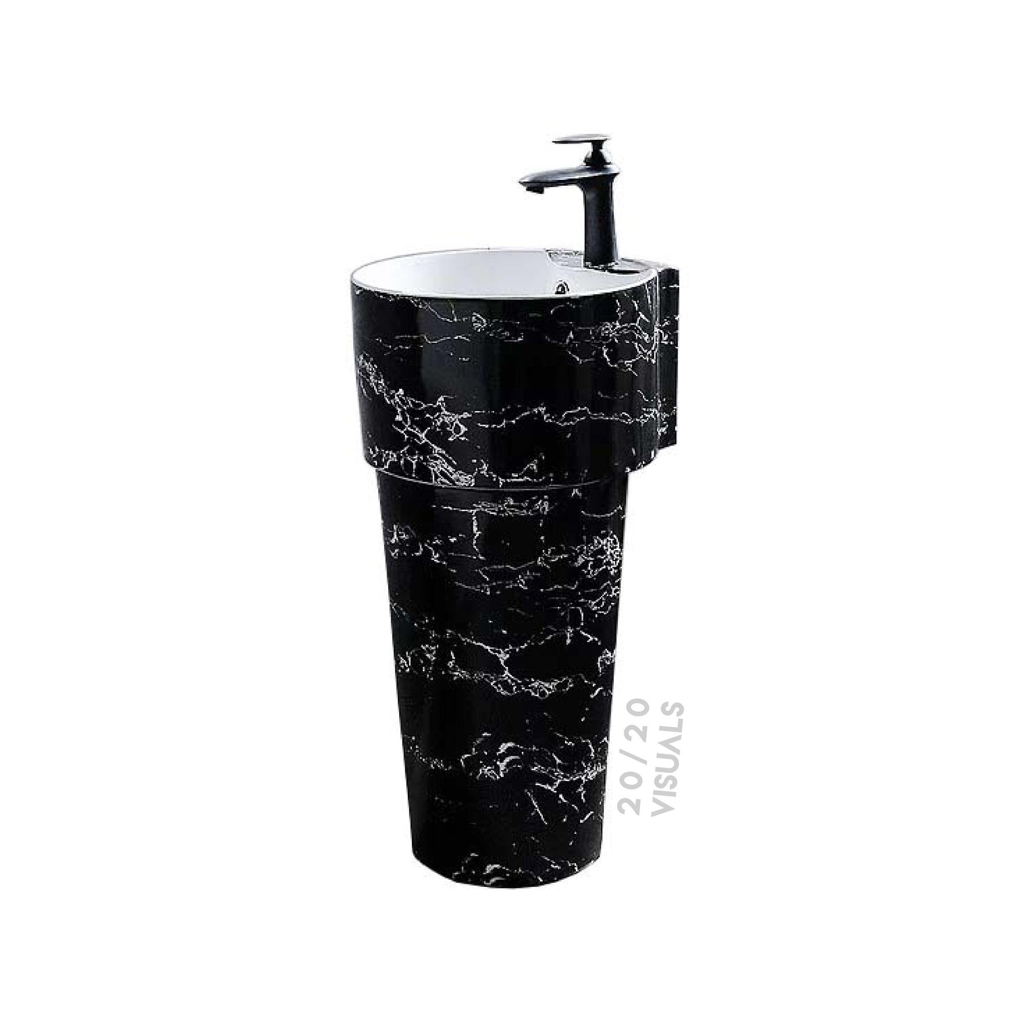 Marble Streak Pedestal Sink