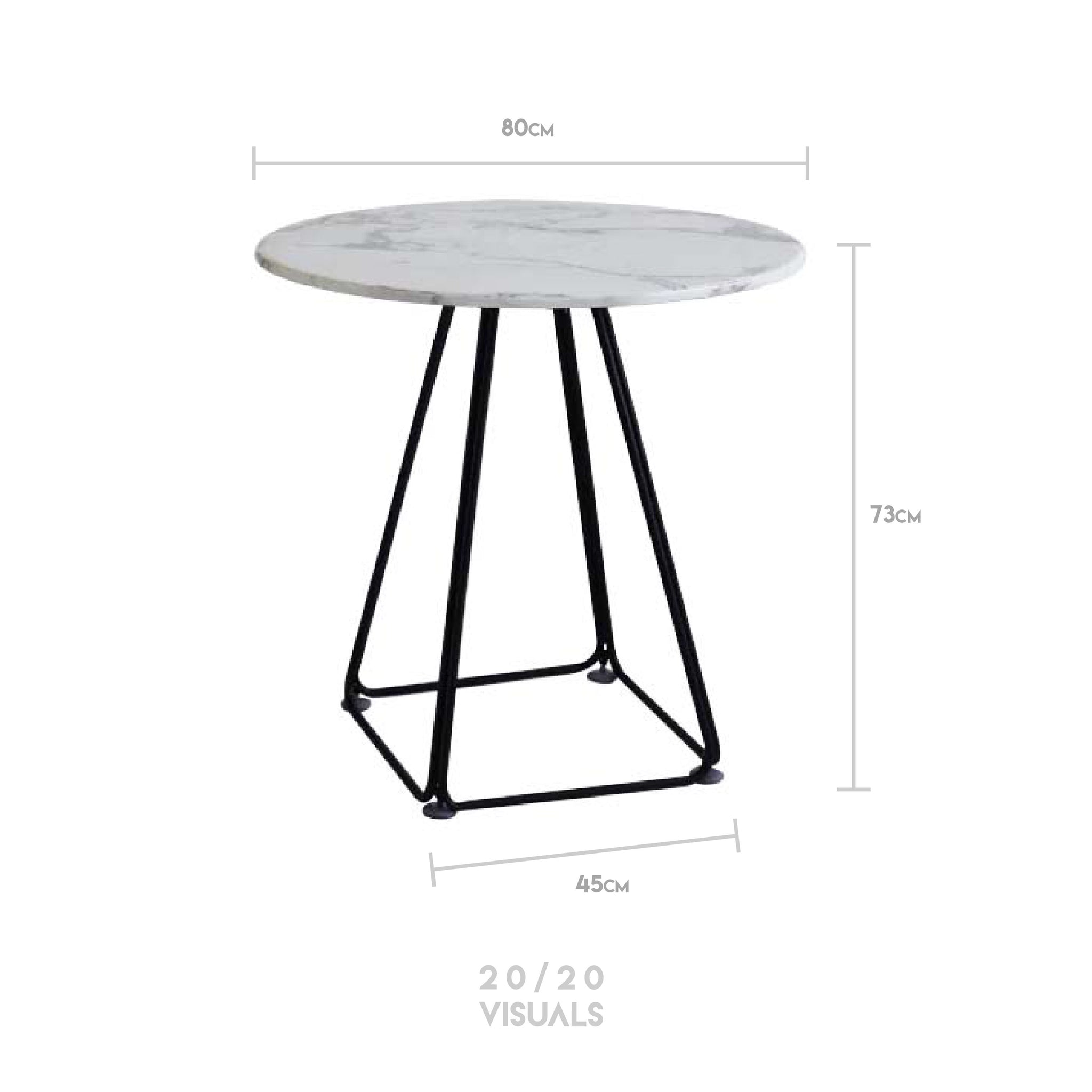 Marble-top Cafe Table